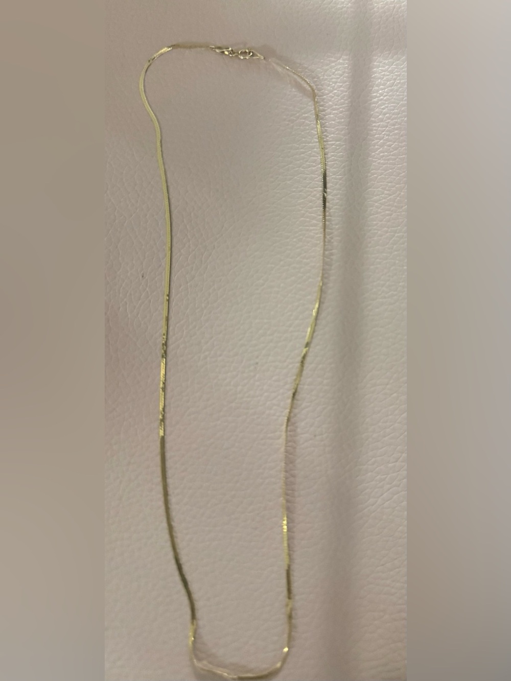 Delicate Gold Herringbone Necklace for Women